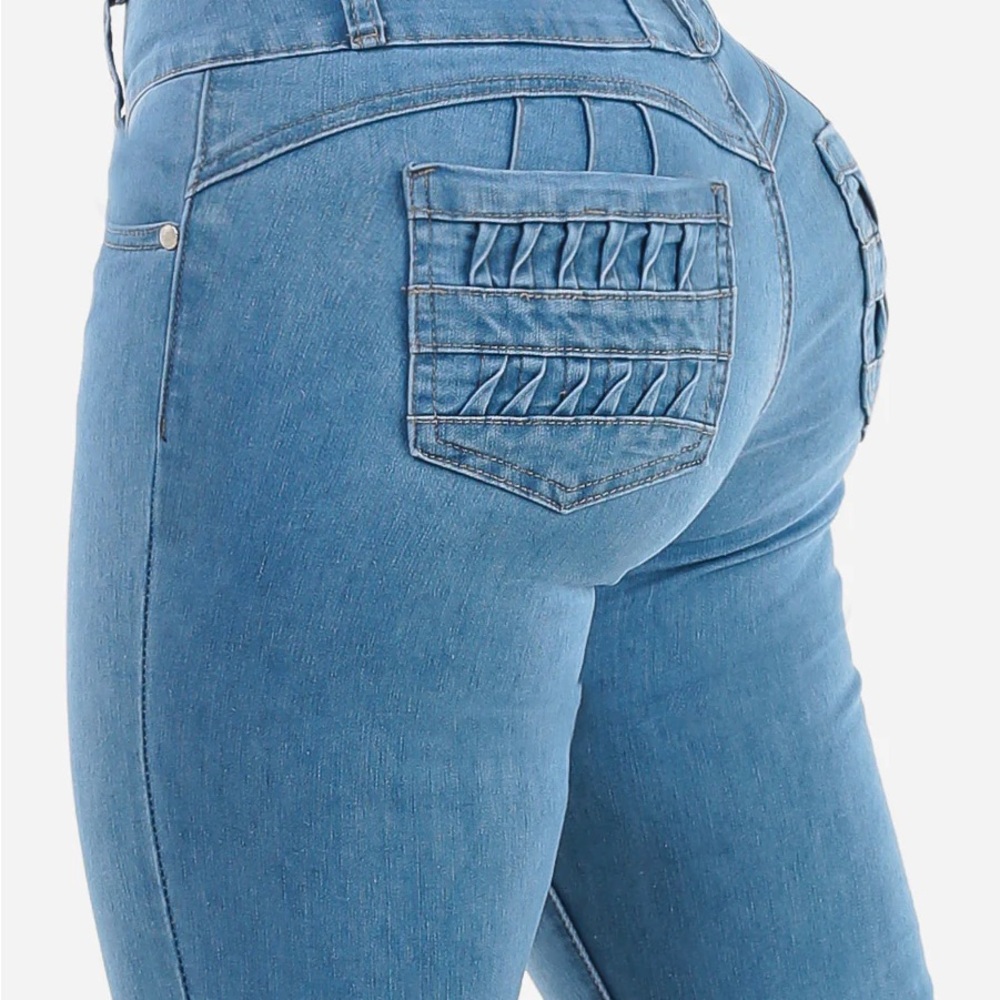 Butt Lift High Waist Light Skinny Jeans